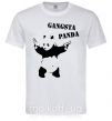Мужская футболка GANGSTA PANDA Белый фото
