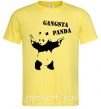 Мужская футболка GANGSTA PANDA Лимонный фото