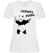 Женская футболка GANGSTA PANDA Белый фото