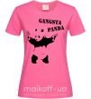 Женская футболка GANGSTA PANDA Ярко-розовый фото