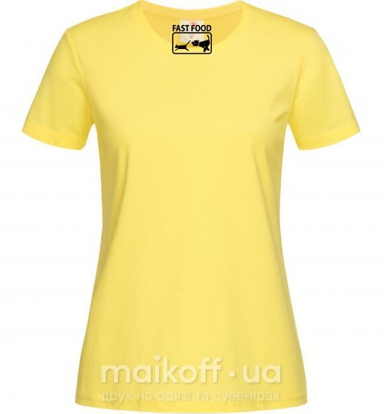 Жіноча футболка FAST FOOD Лимонний фото