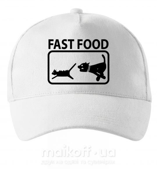 Кепка FAST FOOD Белый фото