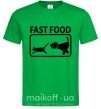 Чоловіча футболка FAST FOOD Зелений фото