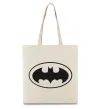 Еко-сумка BATMAN логотип Бежевий Еко-сумка BATMAN логотип Бежевий фото