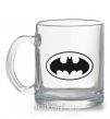 Чашка скляна BATMAN логотип Прозорий фото