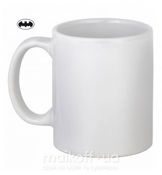 Чашка керамическая BATMAN логотип Белый фото