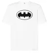 Футболка Оверсайз BATMAN логотип Белый фото