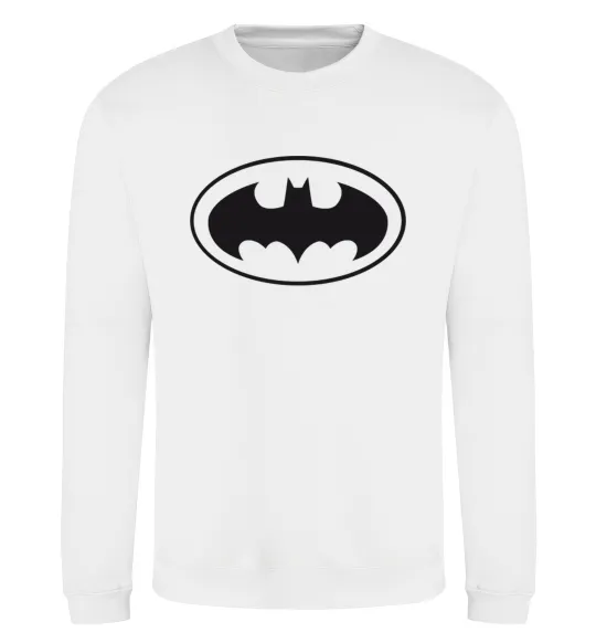 Світшот BATMAN логотип Білий фото