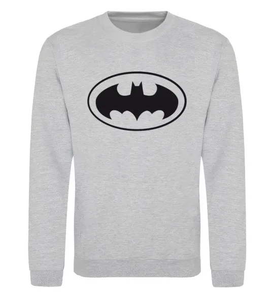Світшот BATMAN логотип Сірий меланж фото