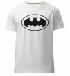 Мужская премиум футболка BATMAN логотип Белый фото
