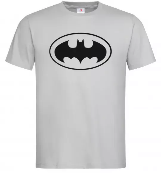 Чоловіча футболка BATMAN логотип Сірий фото