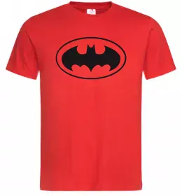 Мужская футболка BATMAN логотип Красный фото