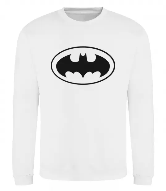 Свитшот BATMAN логотип Белый фото