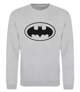 Свитшот BATMAN логотип Серый меланж фото
