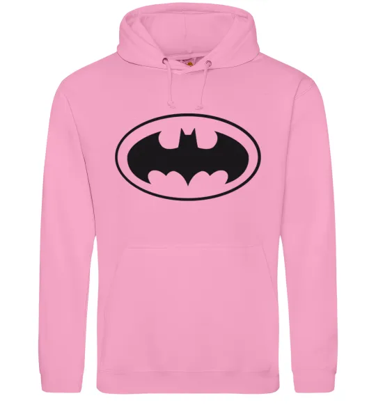 Мужская толстовка (худи) BATMAN логотип Розовый фото