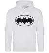 Мужская толстовка (худи) BATMAN логотип Серый меланж Мужская толстовка (худи) BATMAN логотип Серый меланж фото