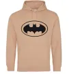 Мужская толстовка (худи) BATMAN логотип Песочный Мужская толстовка (худи) BATMAN логотип Песочный фото