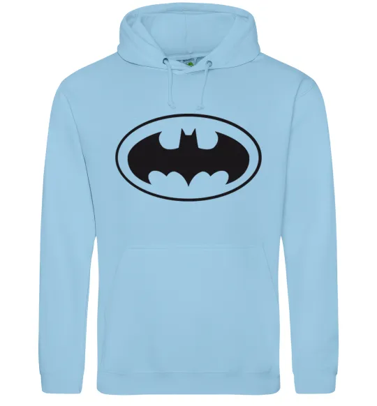 Мужская толстовка (худи) BATMAN логотип Голубой фото