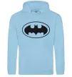Мужская толстовка (худи) BATMAN логотип Голубой фото