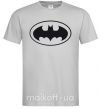 Мужская футболка BATMAN логотип Серый фото