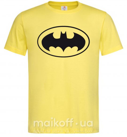 Мужская футболка BATMAN логотип Лимонный фото