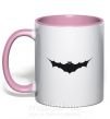 Чашка с цветной ручкой BAT Нежно розовый фото