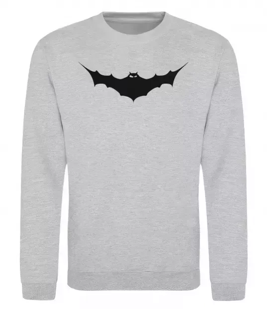 Свитшот BAT Серый меланж фото