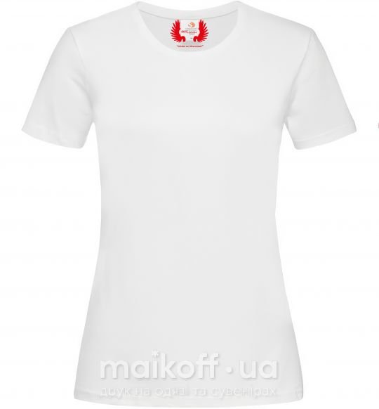 Жіноча футболка 99% АНГЕЛ (НИКТО НЕ ИДЕАЛЕН) Білий фото