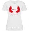 Жіноча футболка 99% янгол (ніхто не ідеальний) Білий фото