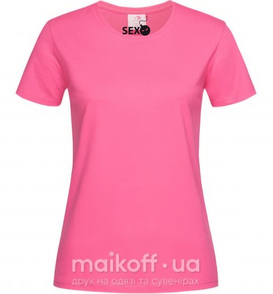 Жіноча футболка SEXBOMB Яскраво-рожевий фото