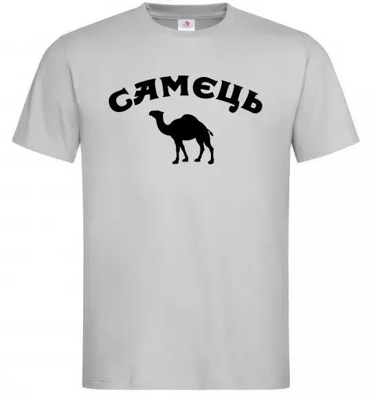 Мужская футболка Самець Серый фото