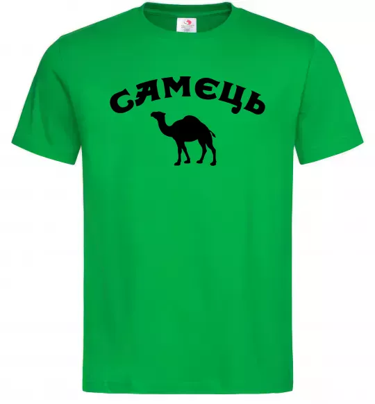 Мужская футболка Самець Зеленый фото