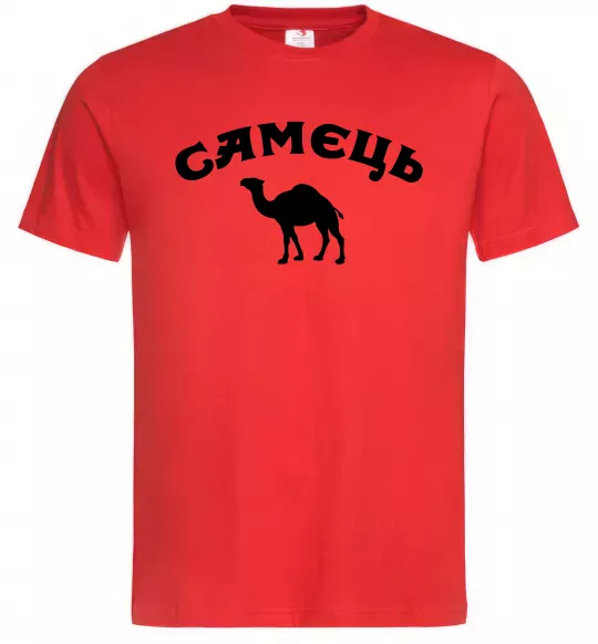Мужская футболка Самець Красный фото