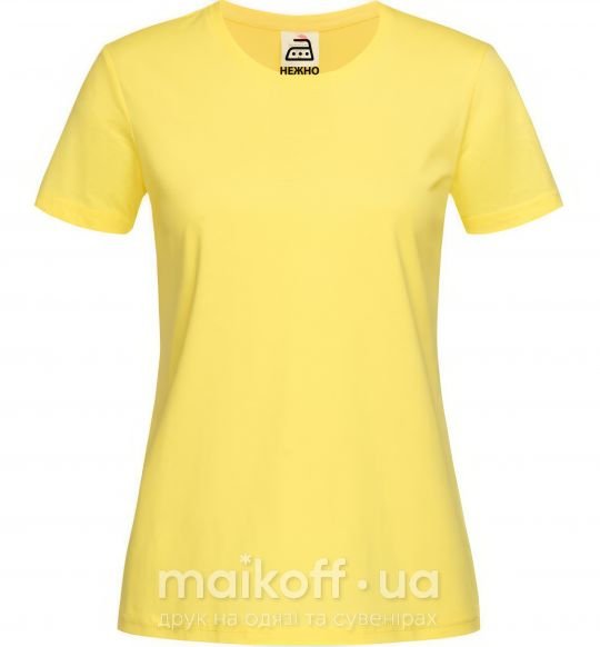 Женская футболка НЕЖНО Лимонный фото