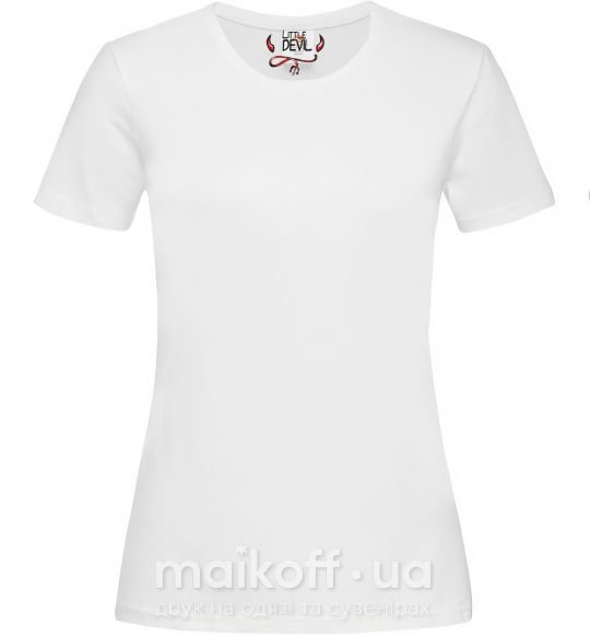 Жіноча футболка LITTLE DEVIL Білий фото