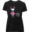 Жіноча преміум футболка Йдіть у дупу! Я фея Чорний Жіноча преміум футболка Йдіть у дупу! Я фея Чорний фото