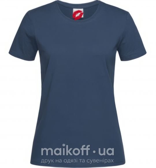 Жіноча футболка ГУБЫ Темно-синій фото