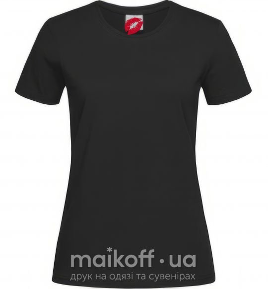 Женская футболка ГУБЫ Черный фото