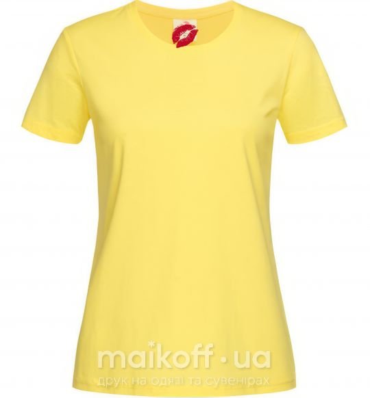 Женская футболка ГУБЫ Лимонный фото