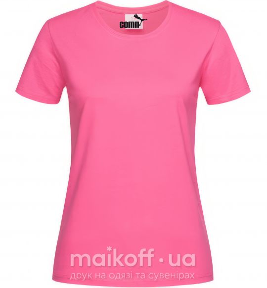 Женская футболка COMA Ярко-розовый фото