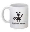 Чашка керамічна BUSINESS WOMAN Білий фото