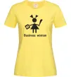 Жіноча футболка BUSINESS WOMAN Лимонний фото