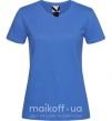 Жіноча футболка PLAYGIRL Яскраво-синій фото