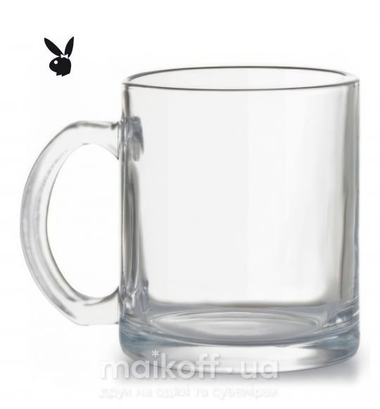 Чашка скляна PLAYGIRL Прозорий фото