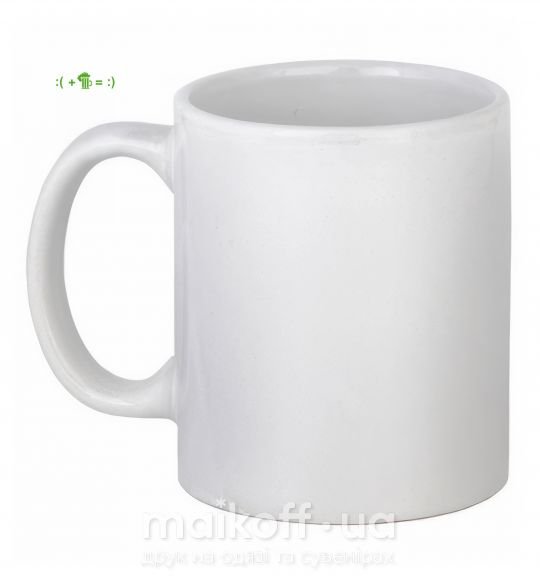 Чашка керамічна ПИВКО Білий фото