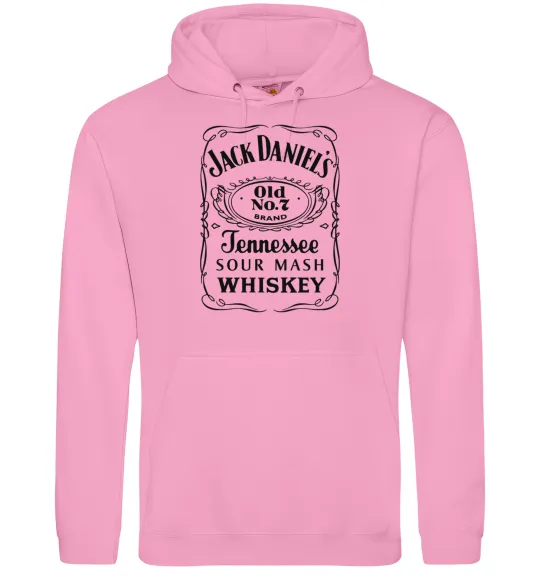 Мужская толстовка (худи) JACK DANIEL'S black Розовый фото