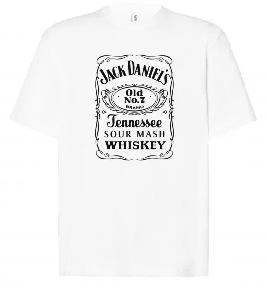 Футболка Оверсайз JACK DANIEL'S black Белый фото