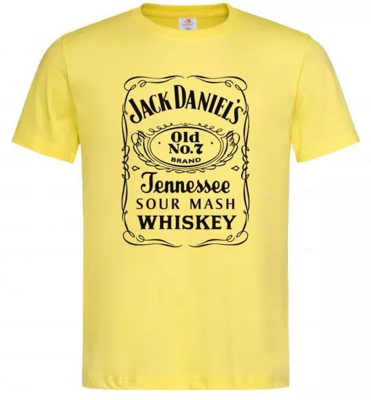 Мужская футболка JACK DANIEL'S black Лимонный фото