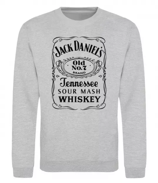 Світшот JACK DANIEL'S black Сірий меланж фото