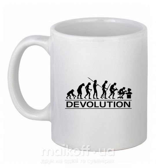 Чашка керамічна DEVOLUTION Білий фото